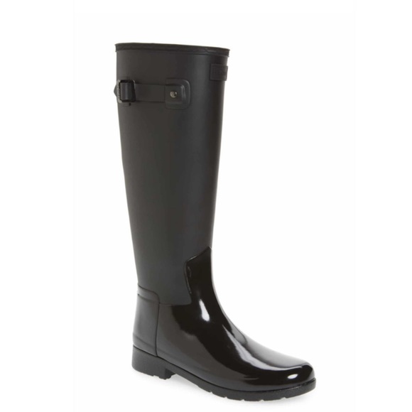 LAST 9! NWT Hunter | Gloss Tall Duo Rain Boot - Picture 3 of 13